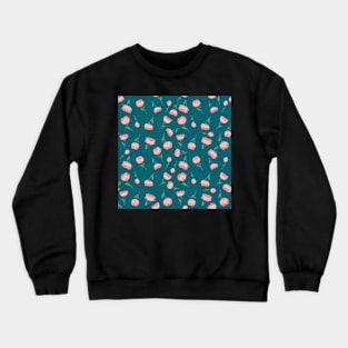 Peony pattern Crewneck Sweatshirt